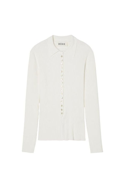 Elongated rib cardigan — packshot