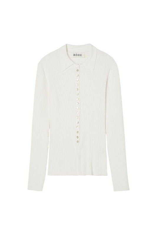 Elongated rib cardigan — packshot