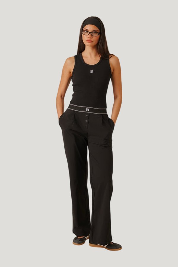 Ribbed Emblem Vest Top — carry 2