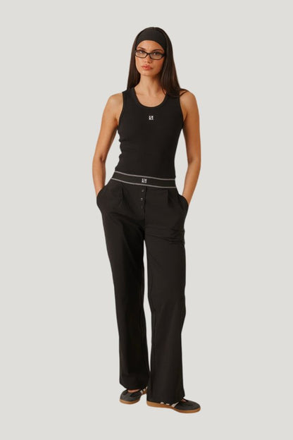Ribbed Emblem Vest Top — carry 2