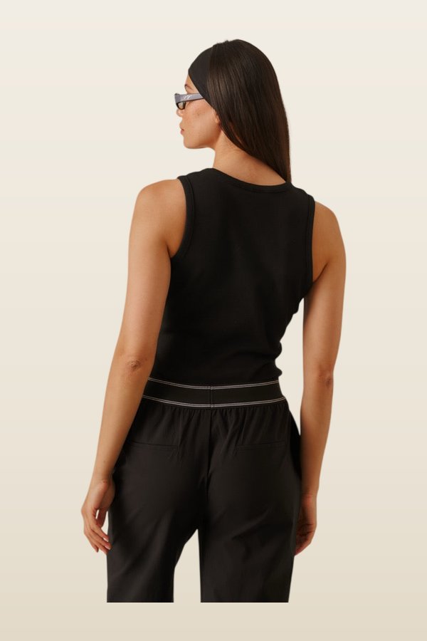 Ribbed Emblem Vest Top — carry 4