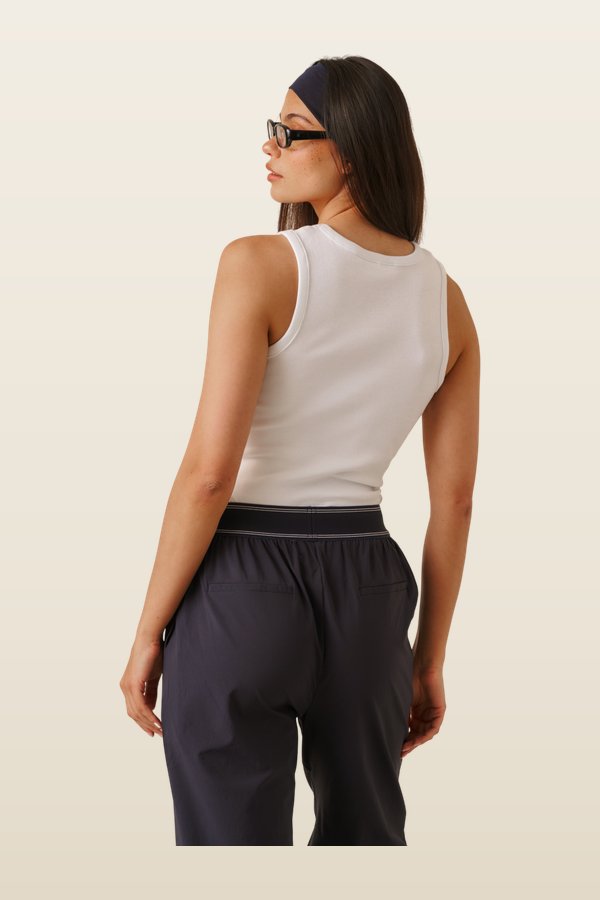 Ribbed Emblem Vest Top — carry 4