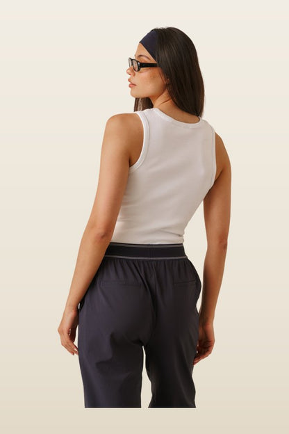Ribbed Emblem Vest Top — carry 4