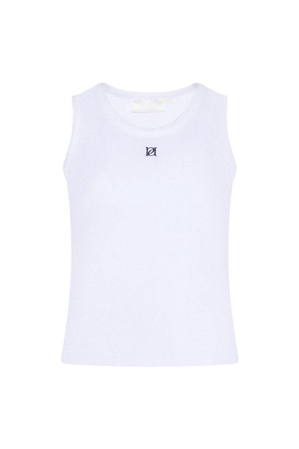 Ribbed Emblem Vest Top — packshot