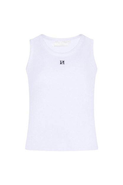 Ribbed Emblem Vest Top — packshot