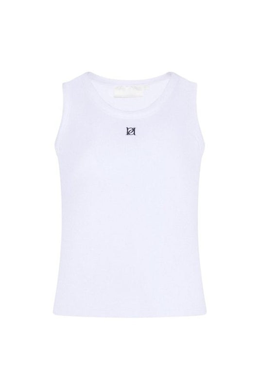Ribbed Emblem Vest Top — packshot