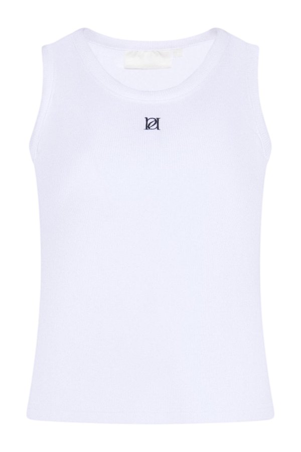 Ribbed Emblem Vest Top — packshot