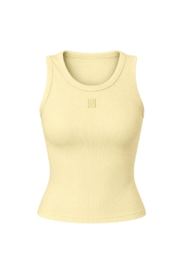 Ribbed Emblem Vest Top — packshot