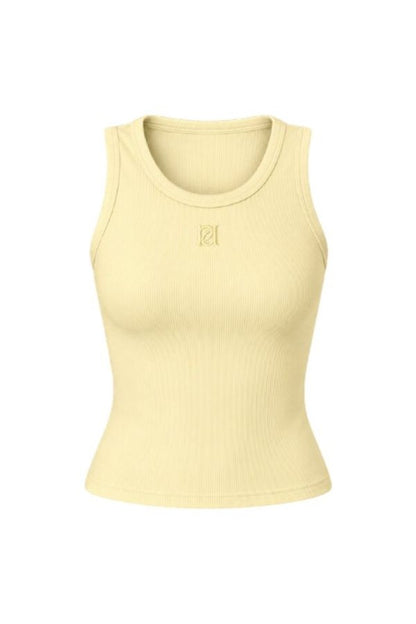 Ribbed Emblem Vest Top — packshot