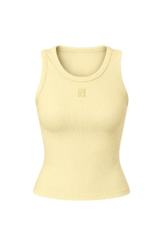 Ribbed Emblem Vest Top — packshot