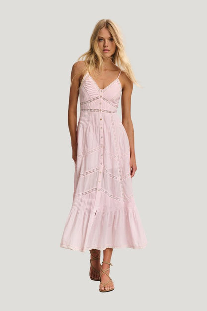 Esilda Heritage Cotton Midi Dress — model front