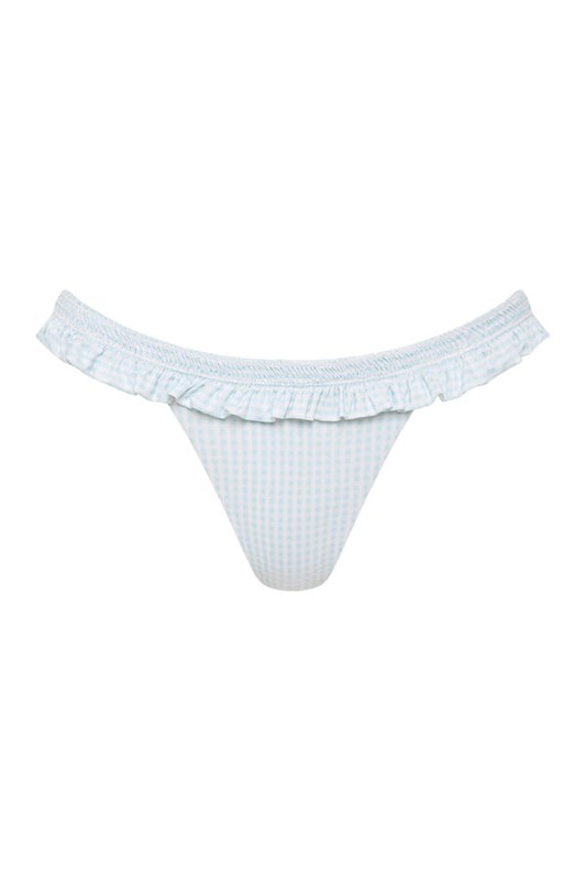 Esterel Bikini Bottom Gingham Sky — packshot