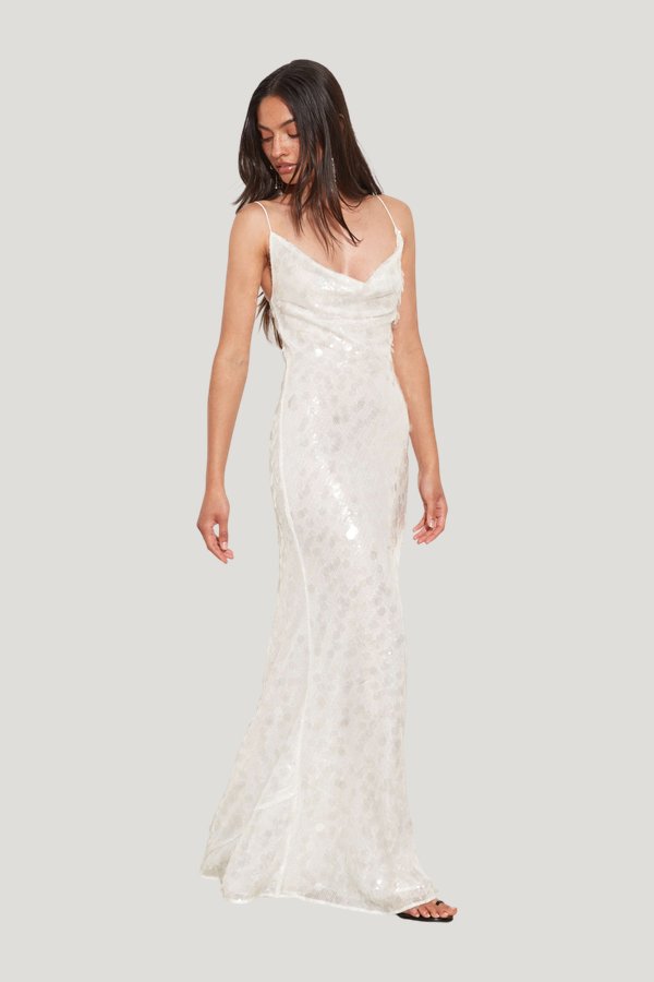 Evangeline Dress — model side