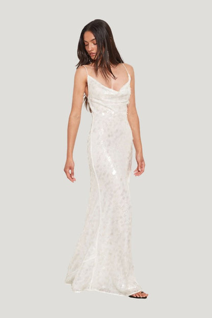 Evangeline Dress — model side