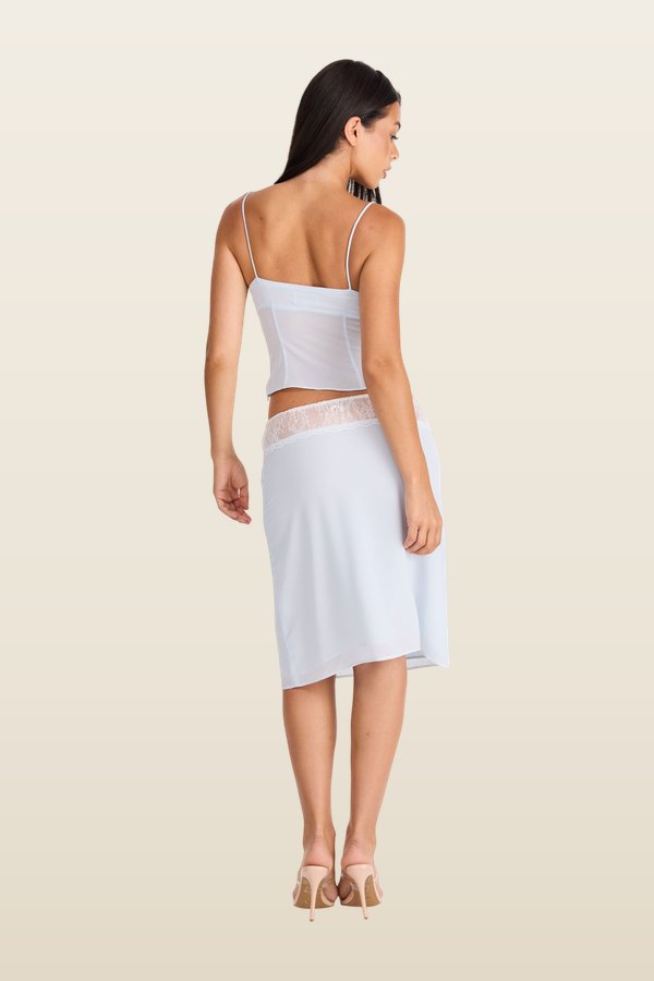 Evangeline Midi Skirt — model back