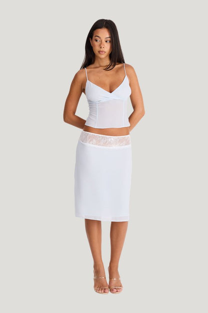 Evangeline Midi Skirt — model front