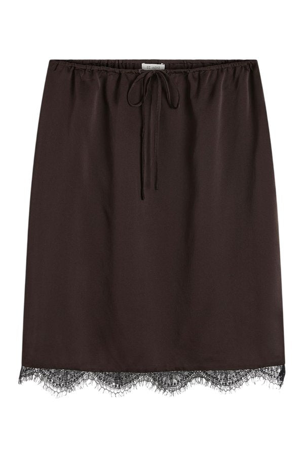 Fine Lace Skirt - Bark — packshot