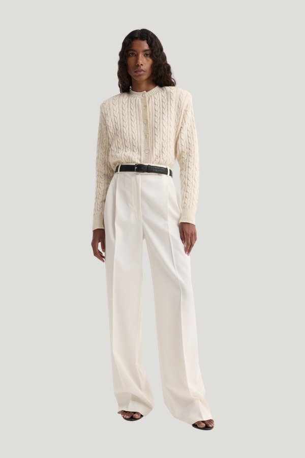 Fine merino cable cardigan — carry 2