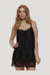 First Crush Satin Babydoll Dress — carry 2