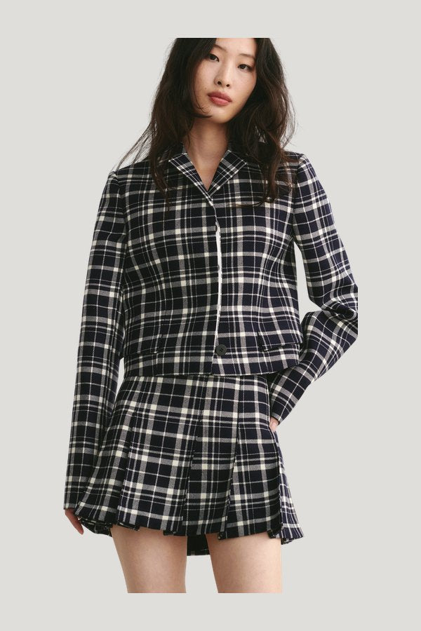 Fiva Blazer Checked — model side