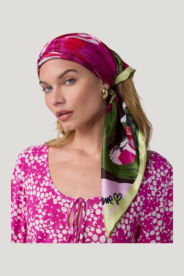 Flag Scarf — model side
