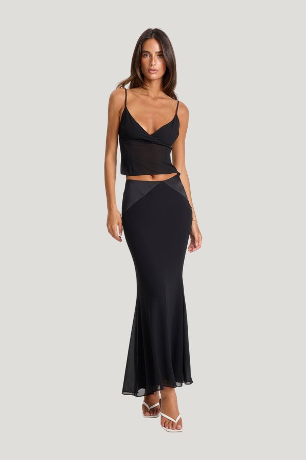 Florie Maxi Skirt — model front