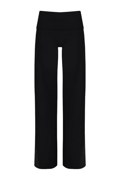Foldover Jersey Straight Leg Pants — packshot