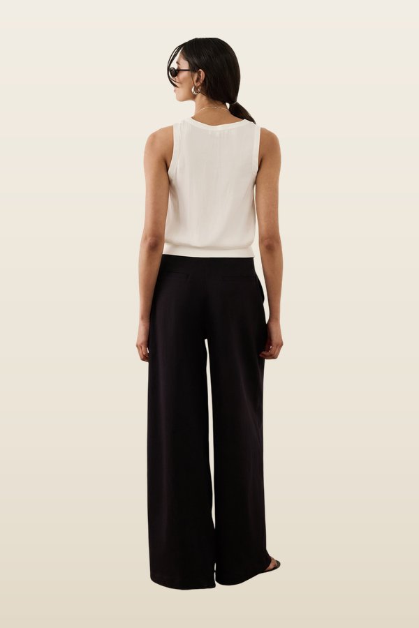 Fold-Over Waist Trouser — model back