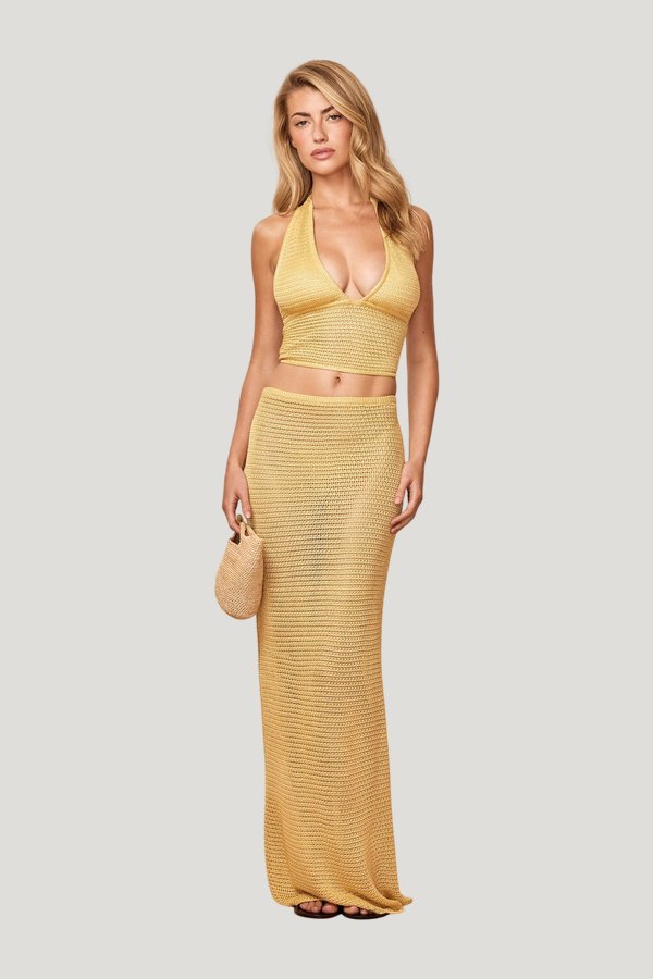 Fontelina Skirt - Meyer Treble Knit — model front