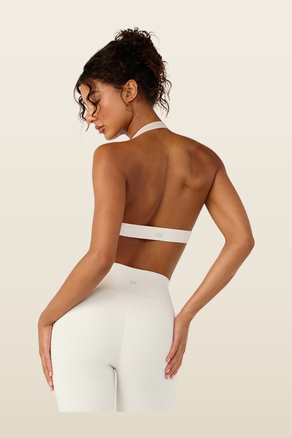 Form Alani Crop | Vanilla Two Tone — model back
