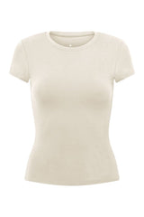 Form Capped Sleeve Tee | Milk — packshot