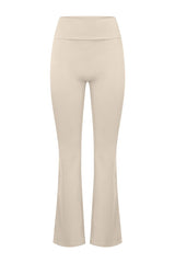 Form Invisible Scrunch Flare Fold Over Leggings | Fawn — packshot