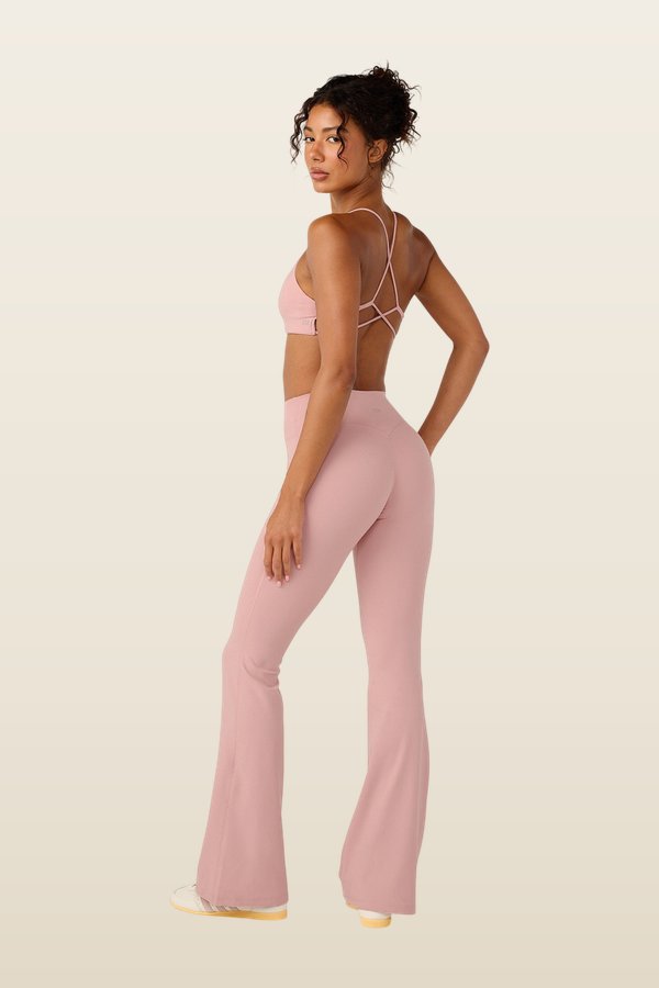 Form Invisible Scrunch Flare Leggings | Dusty — model back