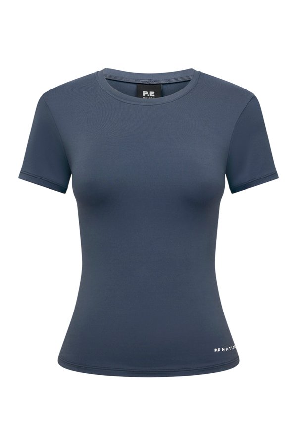 Foundation Short Sleeve Tee In Marine — packshot