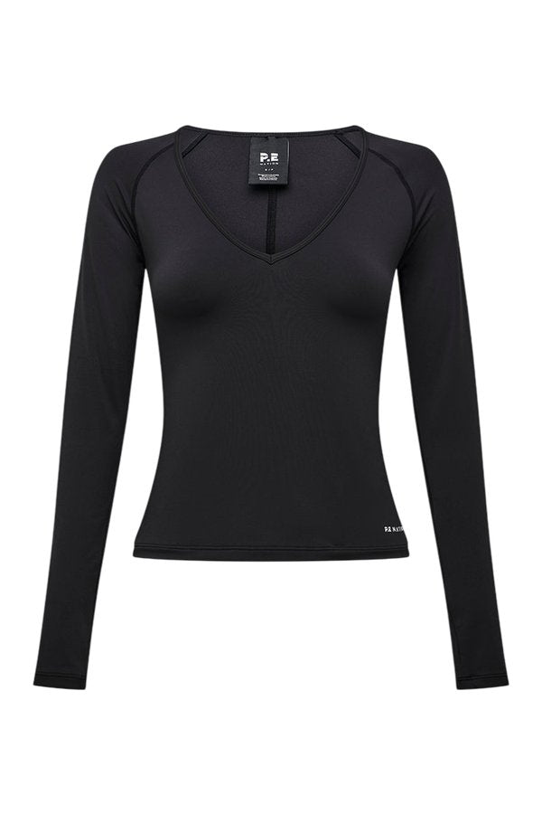 Foundation V Neck Long Sleeve Top — packshot