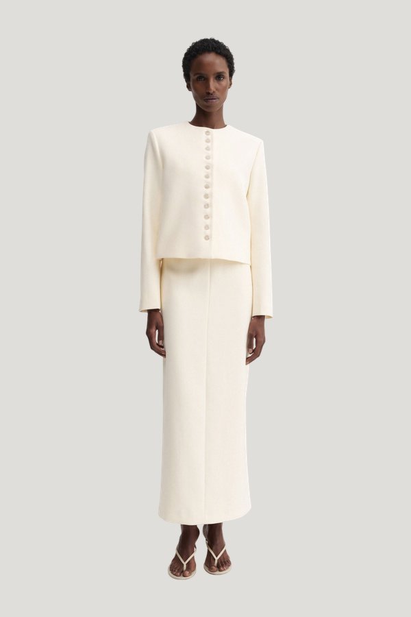 Funda Jacket, vanilla — model front