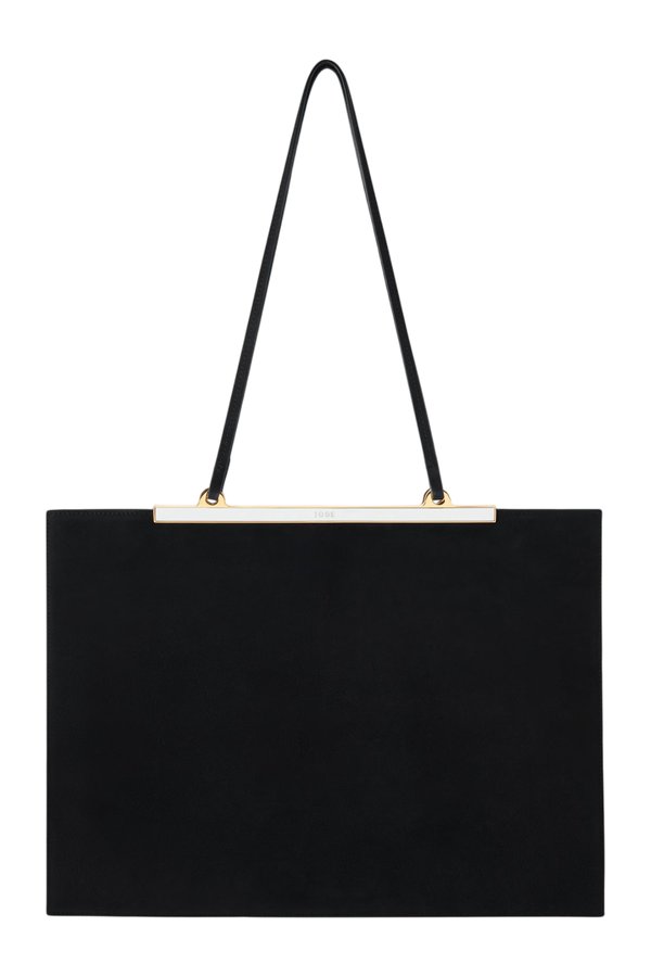 Gaia Bag Black Nubuck Leather — packshot
