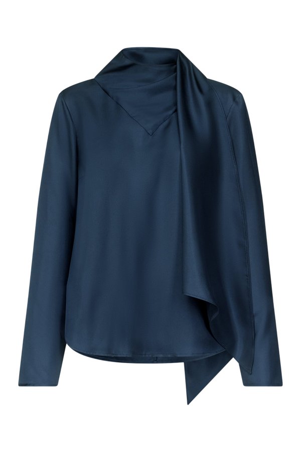 GALA Silk twill scarf top — packshot