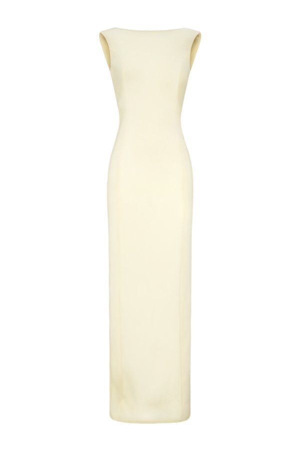 Galilea Crepe Draped Maxi Dress — packshot