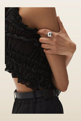 Globe Ring — model back
