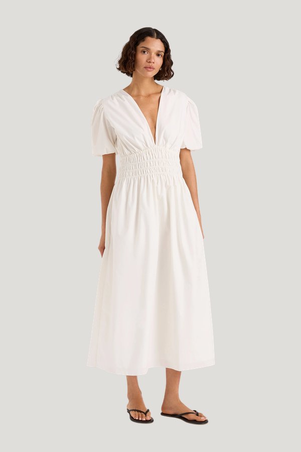 Grace Midi Dress — model side