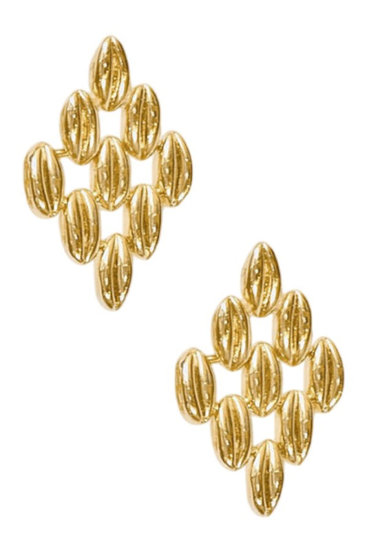 Grains Small Rhomb Earrings — packshot