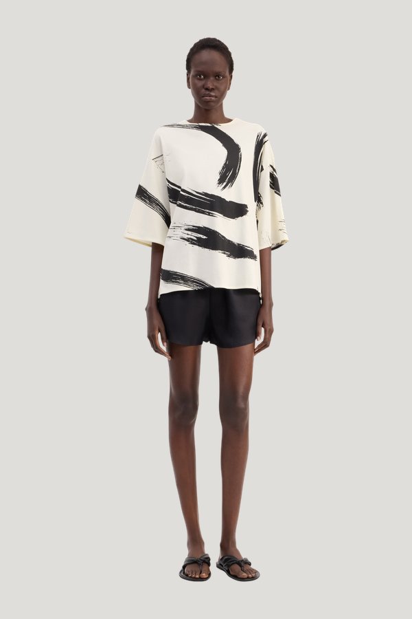 HALBER Printed Supima cotton t-shirt — model front