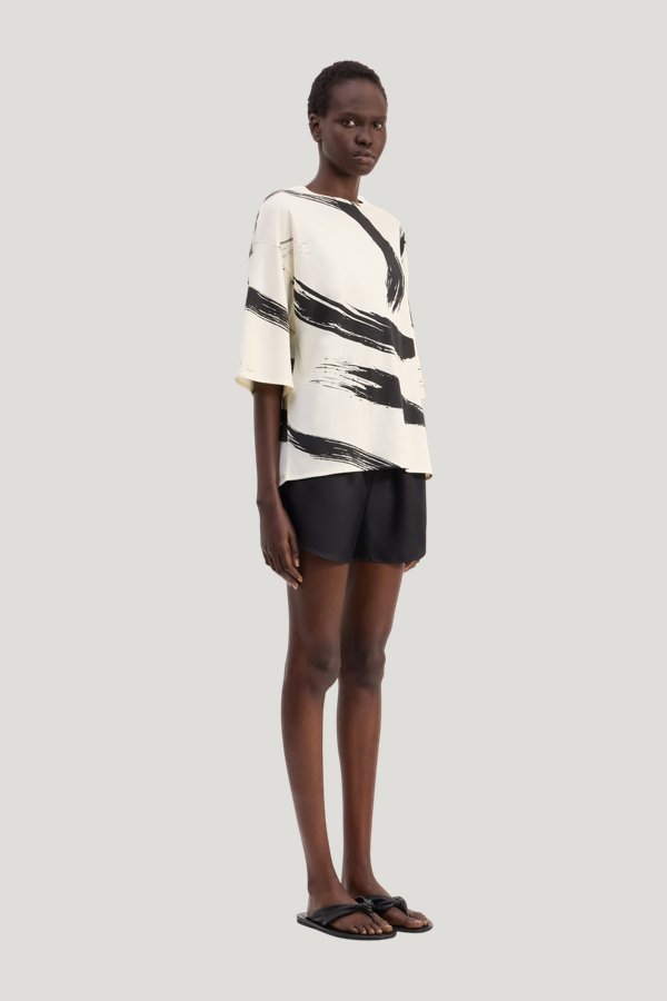 HALBER Printed Supima cotton t-shirt — model side