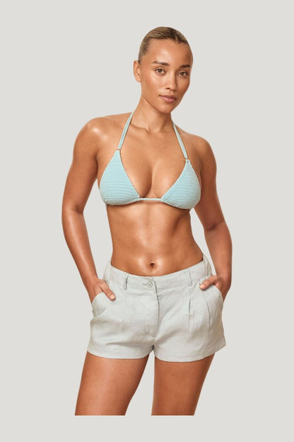 Hanalei Top - Light Slate Crinkle — extra