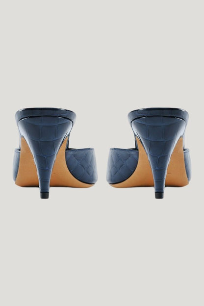 Haze Sandal Ink Croc Embossed Leather — extra