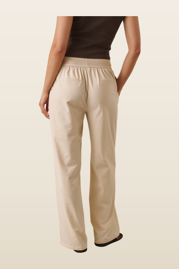 The Everyday Trousers - Stone — model back