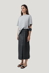 Homme Tee - Light Grey Marle — model side