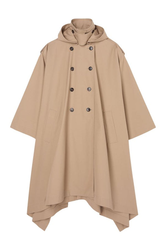 Hooded cape trenchcoat — packshot