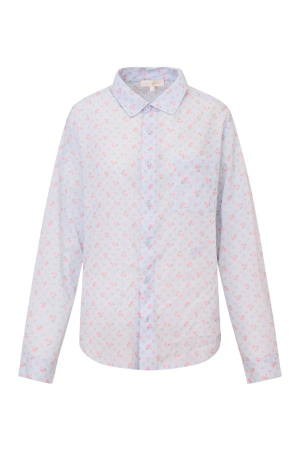 Hudley Floral Cotton Unisex Shirt — packshot